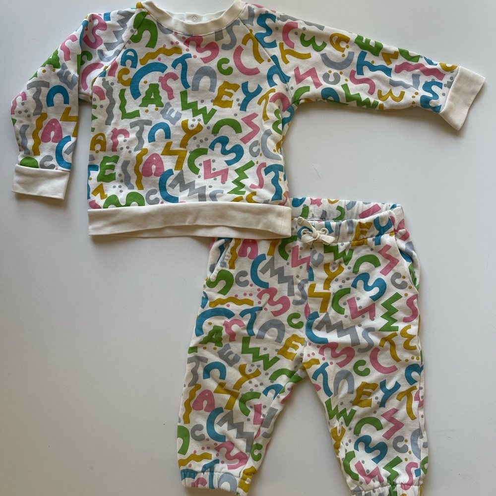 Stella McCartney Kids colorful sweatsuit - sweatpants & sweatshirt - 18 months